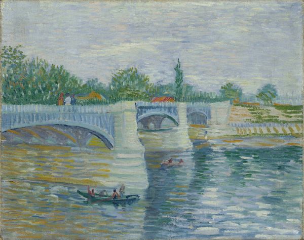 Снимка на Винсент ван Гог - Сена с Pont de la Grande Jette, 1887 г